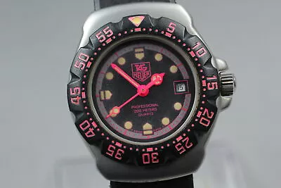 Vintage [Near MINT] Tag Heuer FORMULA 1 WA1417 Watch Ladies Black Pink Quartz • $219.99