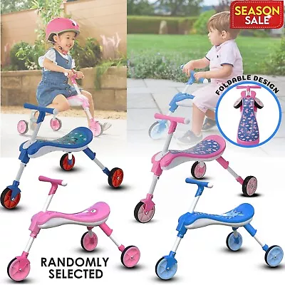 3-step Fold Kids Child Toddler Scooter Push Kick 3 Wheel Toy Balance Ride On • $39.95