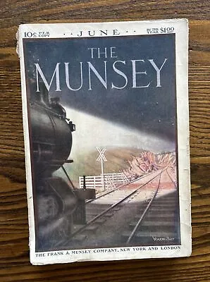Vintage 1908 The MUNSEY Magazine~Train Track Crossing Lights~KODAK~Winchester Ad • $24.95