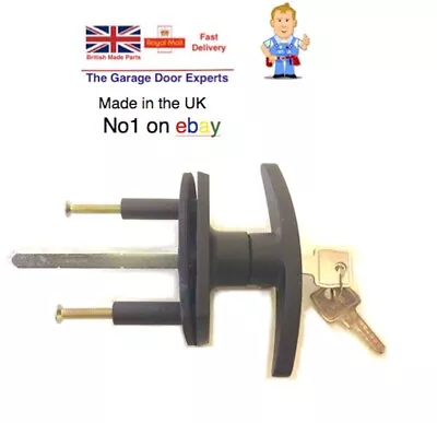 £12.95 • Buy 'Garage Door T Bar Lock Handle' Garage Door Spares Henderson, Merlin, King, L/B