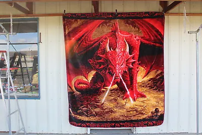 Anne Stokes Dragon Dragons Lair Gothic Fantasy Queen Size Blanket Bedspread • $59.10