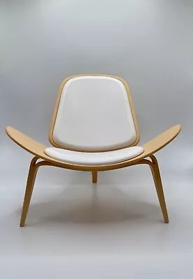 1:6 Scale Potato Chip Chair Miniature Mid Century Modern Acrylic Mini MCM White • $51