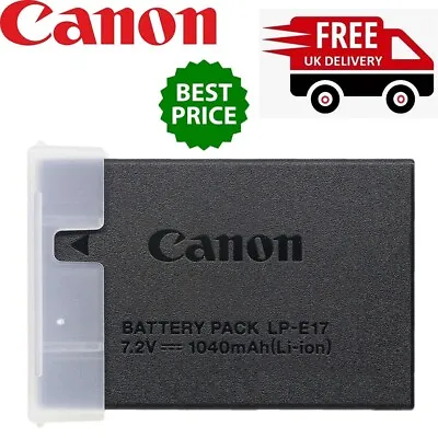 Canon LP-E17 1040 MAh 7.2V Rechargeable Battery Pack For Canon EOS 9967B002 (UK) • £69