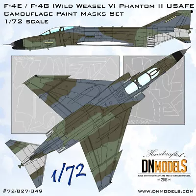 1/72 F-4E/RF-4 Phantom II & F-4G Wild Weasel USAFE Camo Masking For Fujimi • $31.95