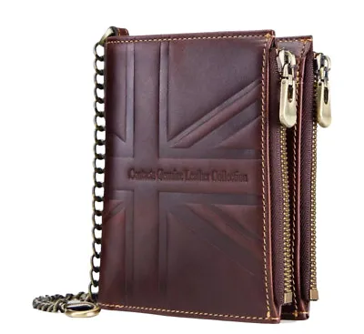 British Union Jack Genuine Leather Purse Wallet By Esquires • £24.99