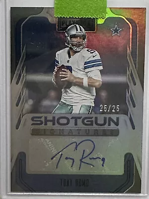 $0.99 • Buy Tony ROMO 2022 Playbook SHOTGUN SIGNATURES BLUE AUTO -25/25- (#SSTR)