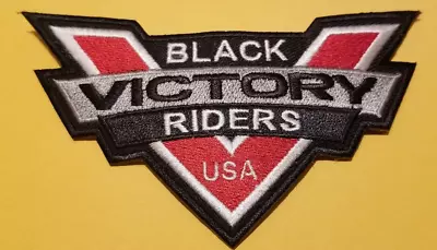 BLACK RIDERS Victory Motorcycles USA Embroidered Patch * • $7.65