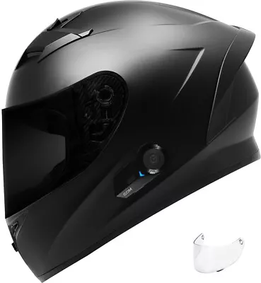 NEW GDM VENOM SUPERSONIC Bluetooth Motorcycle Helmet Matte Black S M L XL XXL • $159.95
