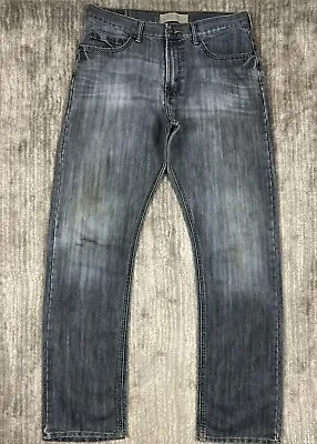Wrangler Jeans Mens 32x34 Blue Gray Denim Relaxed Straight • $14.99