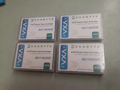 (4) New Sealed Exabyte X23 VXA 111.00221 Tape Cartridge For VXA-2 80/160GB • $24.09