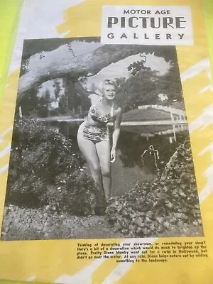 Vintage  MOTOR AGE MAGAZINE Picture Gallery Pin Up RISQUE 1940's • $10.99