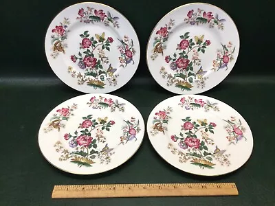 $58 • Buy Set Of 4 WEDGWOOD CHARNWOOD Bone China England Salad Plates 8  Black & Gold Logo