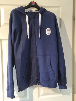 £18 • Buy Adidas Team GB Olympics Lion Head Zip Up Hoody Size L