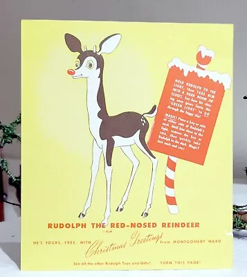 Rudolph The Red-Nosed Reindeer Toys & Gifts. Advertisement. Montgomery Ward • $6.50