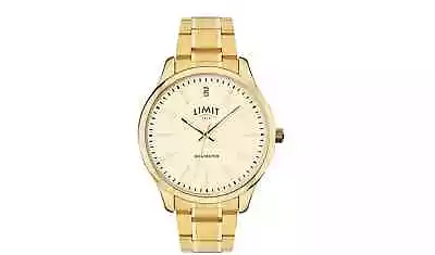 Limit Men's Gold Platted Stainless Steel Bracelet Watch • £80.99