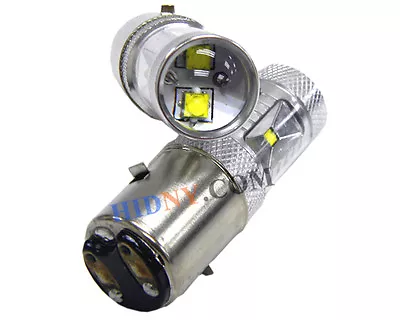 2x H6 BA20D 30W CREE LED Motor Bike ATV Scooter Headlights Xenon White 360° • $29.95