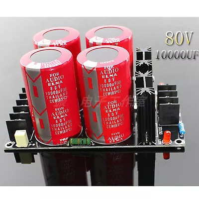 4 Capacitor Red Robe ELNA 80V 10000UF Capacitor Schottky Rectifier Filter Power • $35.86