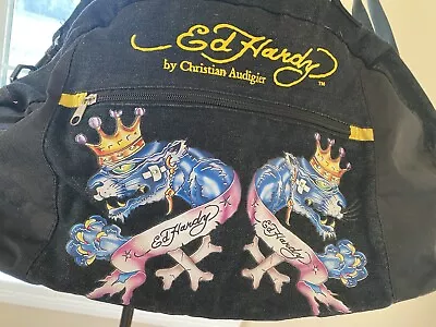 Ed Hardy Double Panther Duffle Bag • $19.99