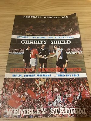 Liverpool V Man Utd Charity Shield Final 1977 Wembley Stadium. Good Condition  • £1.50