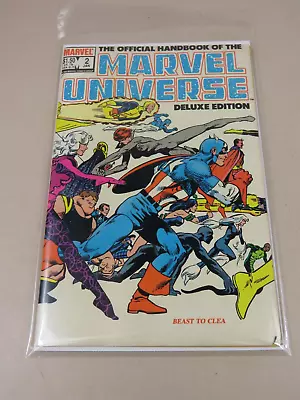 Marvel Comics The Official Handbook Of The Marvel Universe #2 Deluxe Edition '84 • £7.85