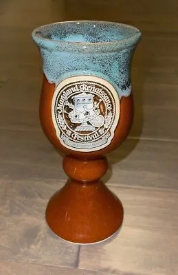 Maryland Renaissance Festival Chalice 2011 Orange Blue Mug Goblet Grey Fox • $14.99