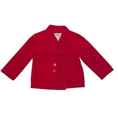 Gymboree Red Button Front Jacket Size XS 3/4 • $15