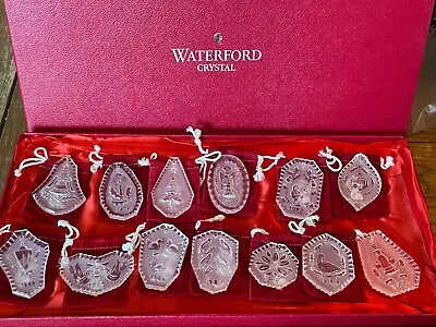 $229.99 • Buy Lot 13 - Waterford Crystal 12 Day's Of Christmas Ornaments 1978-1991 No 1990