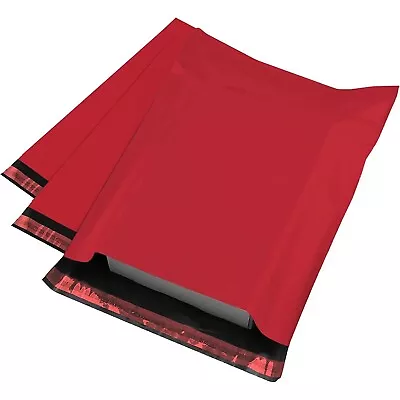 100 14.5x19 RED Poly Mailers Shipping Envelopes Couture Boutique Quality Bags • $18.95