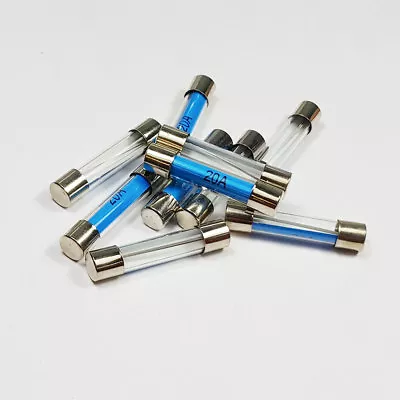 20 Amp 20A Amps 6x30mm Glass Fuse Quick Blow Fuses - A 6 X 30mm • £1.99