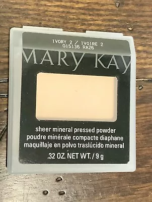 New MARY KAY PRESSED POWDER SHEER MINERAL IVORY 2 - 015136 • $14.99