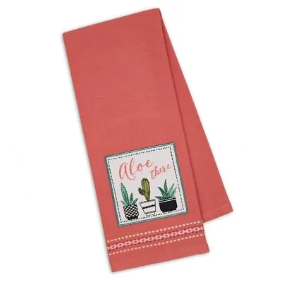 $6.49 • Buy Cotton Kitchen Dish Towel - Southwest Cactus Themed (Aloe There) 18x28 NEW
