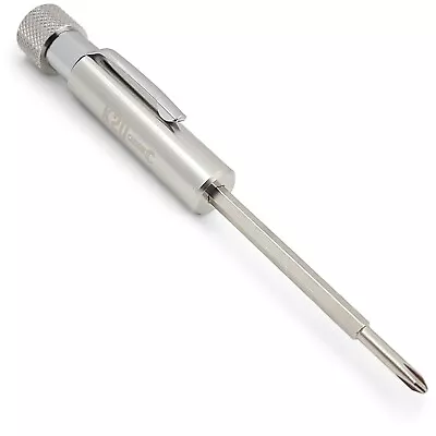 Pocket Screwdriver With Clip And Magnet - Phillips Slotted Flat - K20 TOOL'S • $13.99