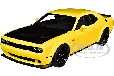 Dodge Challenger Srt Hellcat Widebody Yellow 1/18 Model Car By Autoart 71737 • $229.99