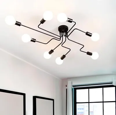 Modern LED Ceiling Chandelier Lighting Living Room Bedroom Creative Home Fixture • £14.31