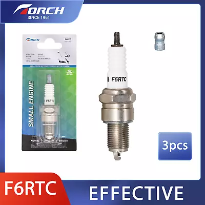 3x Original TORCH F6RTC 131-039 Spark Plug Replace For NGK BPR6ES Bosch WR7DC2  • $39.99