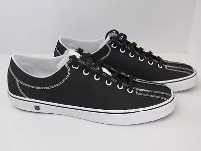 Mens K-Swiss Clean Laguna Low Black White T VNZ Sneakers Shoes 10.5 Never Worn • $32.99