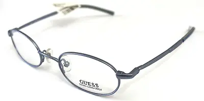 Guess GU1138 Small Blue Metal Oval Kids Eyeglasses Frame 44-20-135 New • $21.24