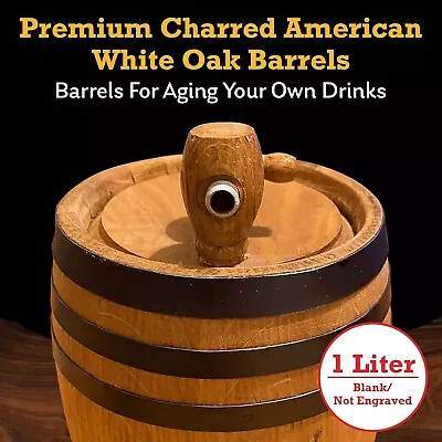 Premium Charred American Oak Aging Barrel (2 Liter) - No Engraving/IncludPres 12 • $51.95
