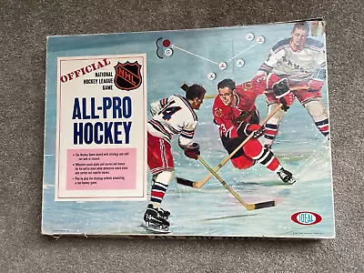 Vintage Ideal 1969 NHL Hockey All-Pro Hockey Board Game Complete National R15293 • $29.99