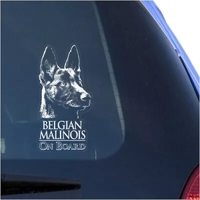 Belgian Malinois Clear Vinyl Decal Sticker For Car Or Truck Windowdog Art Print • $12.95