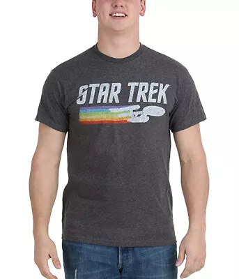 Star Trek Vintage Logo Rainbow Streak T-Shirt • $19.99