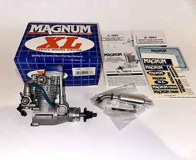 MAGNUM XL FS 70 AR Blue Head 4-Stroke RC Model Airplane Engine W/ Muffler .70 • $274.95