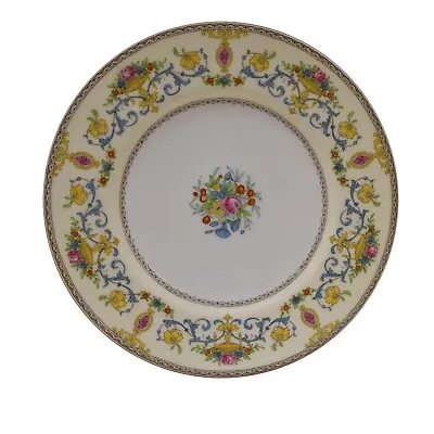 Minton Talbot 10 3/4  Blue Scrolls Dinner Plate (Made In England) • $19.99