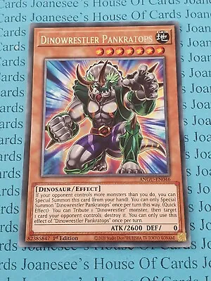 Dinowrestler Pankratops ANGU-EN046 Rare Yu-Gi-Oh Card 1st Edition New • £1.40