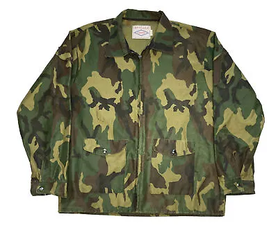 Vintage Neet Products Camo Camouflage Jacket Size 2XL USA Made • $29.95