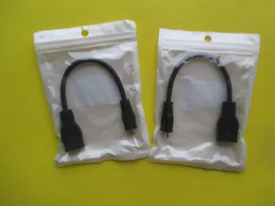 2 Pack:  Anbear 8 Inch Male Micro HDMI To Female HDMI Adapter Cable • $6.99