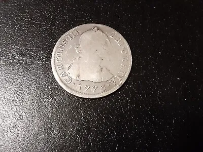 VERY RARE 1773 2 Reales Mexico Silver Off Struck Pirate Coin Cob Era • $69.99