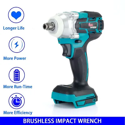 Cordless Impact Wrench Driver Brushless Nut Gun Replacement For Makita Battery • £23.45