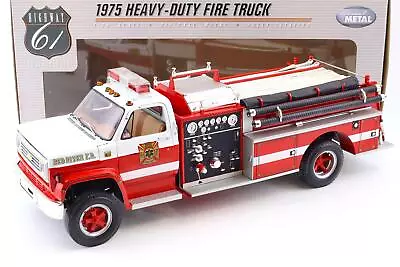 1:16/1:18 Highway61 Chevrolet Heavy Duty Fire Truck 1975 Red River F. D. Red • $580.41