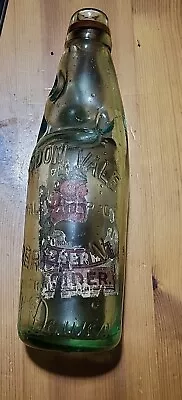 Vintage Glass Codd Bottle • £6.50